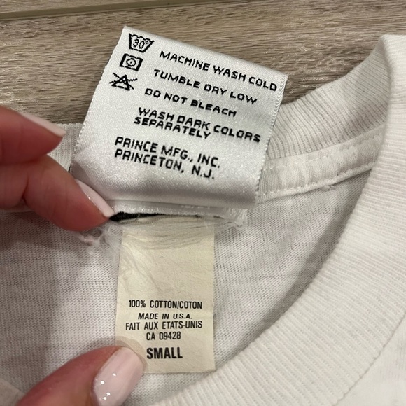 Vintage 90s Disney Prince Goofy Tennis White Tee Single Stitch Disney Size Small - Picture 4 of 8